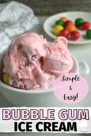 homemade bubble gum ice cream