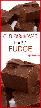 old fashioned hard fudge recipe