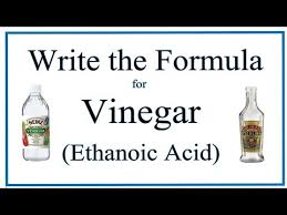 vinegar acetic acid or ethanoic acid
