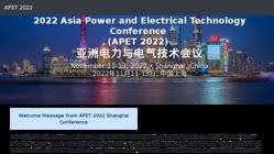 The 3rd Asia Power and Electrical Technology...