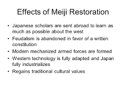 Aim How Did The Meiji Restoration Move Japan Into The