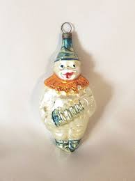 1930s Antique Figural Glass Clown With