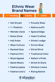 695 ethnic wear brand names ideas with