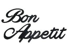 Bon Appetit Word Art Sign Decal Kitchen