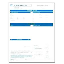 Auto Repair Shop Work Order Template Piazzola Co
