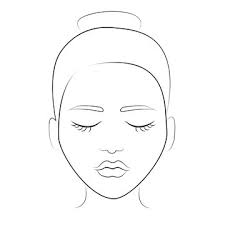 face shapes line vector ilration