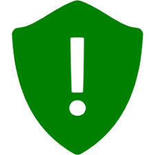 Green warning shield icon - Free green shield icons