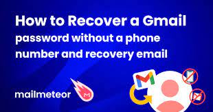 how to recover a gmail pword without
