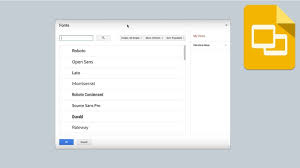 how to add new fonts to google slides