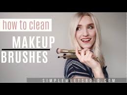 clean makeup brushes without water