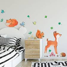 Pastelowe Love Wall Stickers Forest