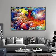 Wall Art Canvas Color Abstract Modern
