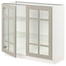 Base Cabinets Glass Door Locker Storage
