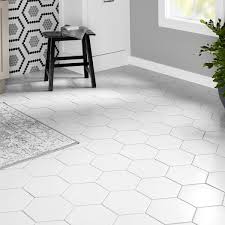 Merola Tile Textile Basic Hex White 8 5