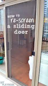 How To Re Screen A Sliding Door Step