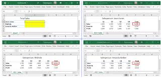 how to link tabs sheets in excel