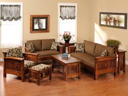 brown 6 seater wooden sofa set