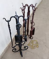 Hand Forge Wrought Iron Fireplace Tools