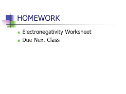 Electronegativity worksheets is the study collection. Day 40 Daily Starter Consider Your Understanding Of Ionic Bonding And Valence Electrons Which Side Of The Periodic Table Has Elements That Have A Stronger Ppt Download