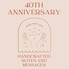 40th anniversary wishes es and