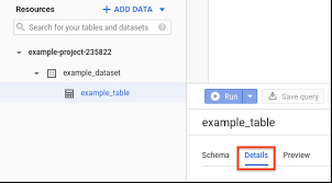 cered tables bigquery google cloud