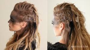 viking warrior halloween hairstyle
