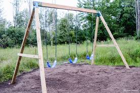 how to build a wooden swing set the