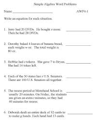 Practice Test Word Problems Worksheets