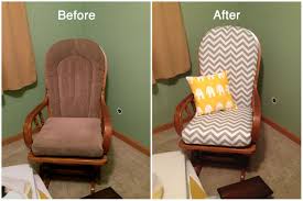 Maybe you would like to learn more about one of these? Recovered My Glider And I Made The Pillow Too Rocking Chair Cover Glider Cushions Glider Rocker Cushions