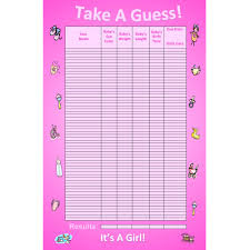 Guess the baby weight template josephvargas me. Bundle Board It S A Girl Baby Guessing Game And Keepsake Large 60 Players Walmart Com Walmart Com