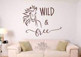 Horse Wall Decal Wild And Free Free