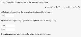 Curve Given By The Parametric Equations