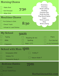Homeschool Schedules To Print Free Printables