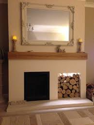 Solid Oak Fireplace Mantel Beam