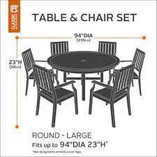 Round Patio Table Chair Set Cover