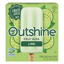 outshine 6 pack lime fruit ice bars 12
