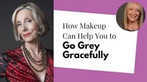how to apply makeup for grey hair