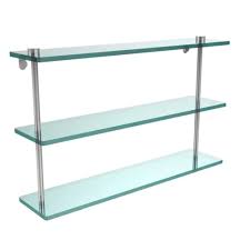 Clear Glass Bathroom Shelf
