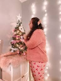 my pink y bedroom for christmas
