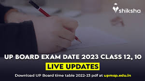 up board exam date 2023 cl 12 10