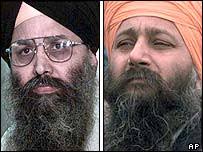 Defendants Ripudaman Singh Malik (left) and Ajaib Singh Bagri. Ripudaman Singh Malik and Ajaib Singh Bagri denied involvement - _39152003_203b_suspects_ap