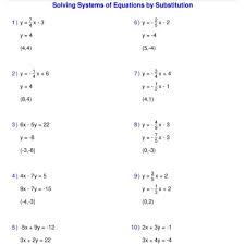 Equations By Substitution