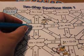 Two Step Equations Math Middle