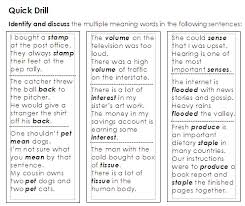 Context Clues Multi Meaning Words Lessons Tes Teach