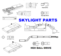 hex ball drive skylight hardware