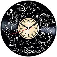 daisy duck vintage vinyl wall clock