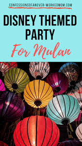 disney themed party for mulan with