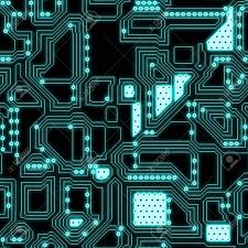 Seamless Circuitry Background As A Texture Art Stock Photo Picture