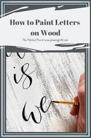 how to paint letters on wood a