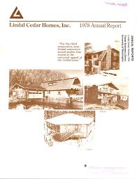 Annual Report Lindal Cedar Homes 1978